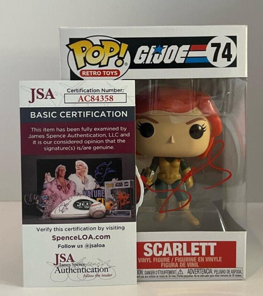 Autographed  Samara Weaving signed GI Joe Scarlett Funko JSA Snake Eyes