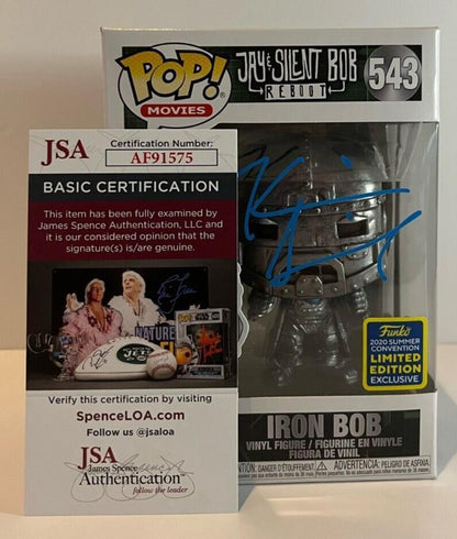 Autographed Kevin Smith signed Pop Funko JSA certified clerks,  silent Bob