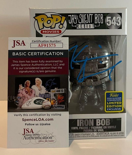 Autographed Kevin Smith signed Pop Funko JSA certified clerks,  silent Bob