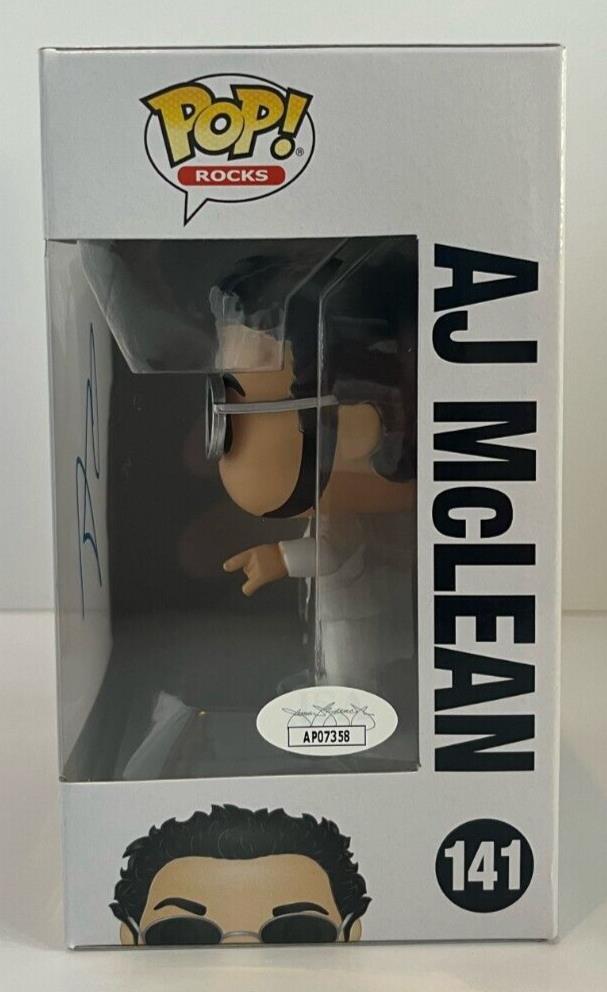 Autographed AJ Mclean signed Backstreet Boys Rock Pop Funko JSA certified