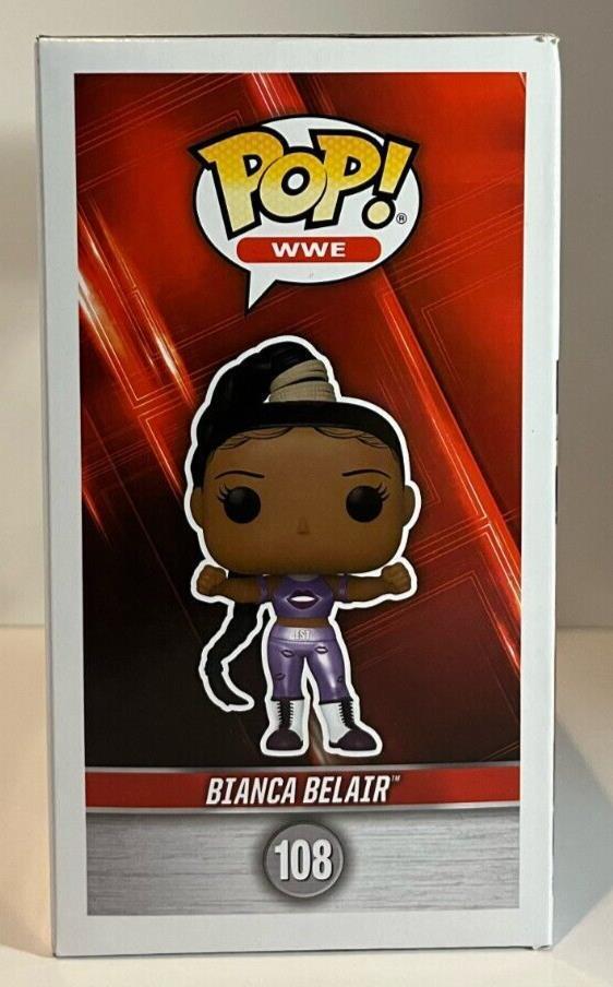 Pop Funko WWE JSA Wrestling 2 dédicacé par Bianca Belair