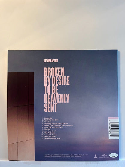 Autograph Lewis Capaldi  Broken by Desire to be Heavenly LP signed Vinyl  JSA 2