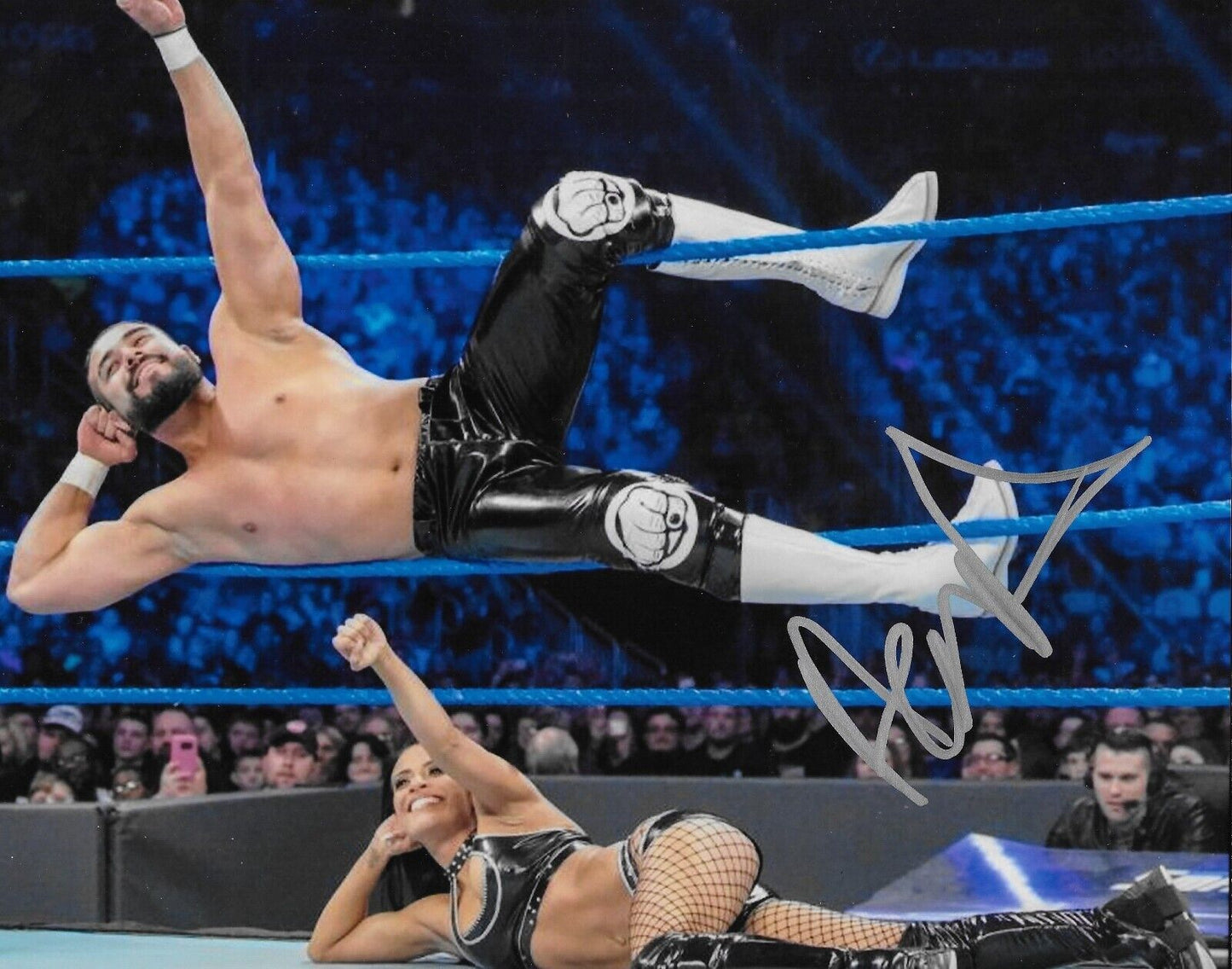 Autographed Wrestling Andrade El Idolo Signed AEW 8x10 Photo #1 Original