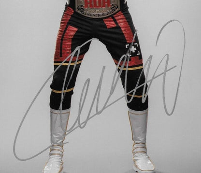 Photo autographiée de lutte de Cesaro Claudio Castognoli signée AEW 8x10 1 Original