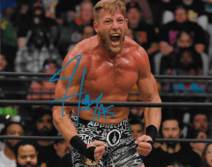 Photo AEW 8x10 signée par Jake Hager, catcheur, n°2, originale