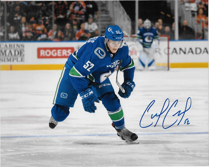 Autographed Vancouver Canucks Cole Cassels Signed 8x10 Photo #1 Original