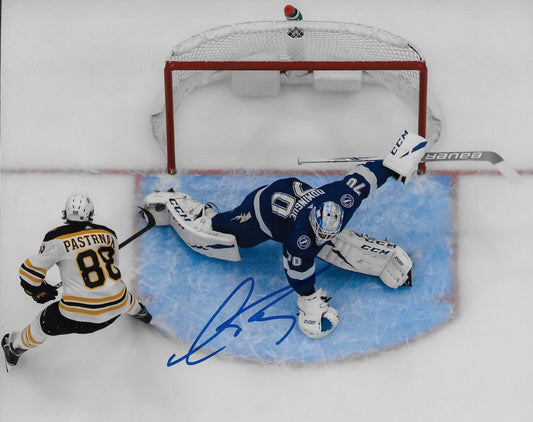 Autographed Tampa Bay Lightning Louis Domingue Signed 8x10 Photo #1 Original