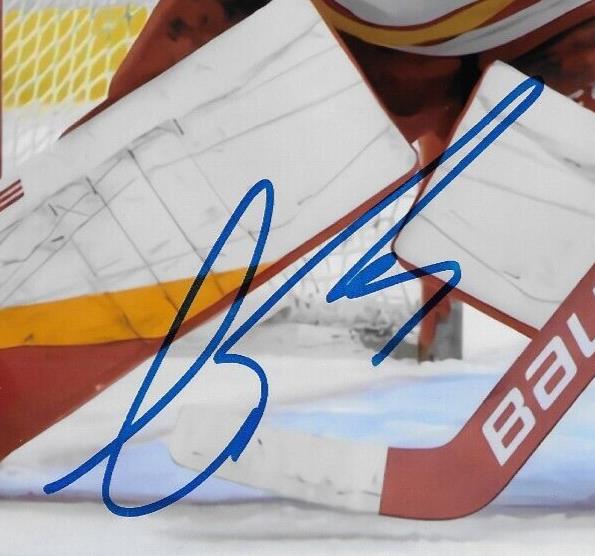 Autographed Calgary Flames Louis Domingue Signed 8x10 Photo #5 Original
