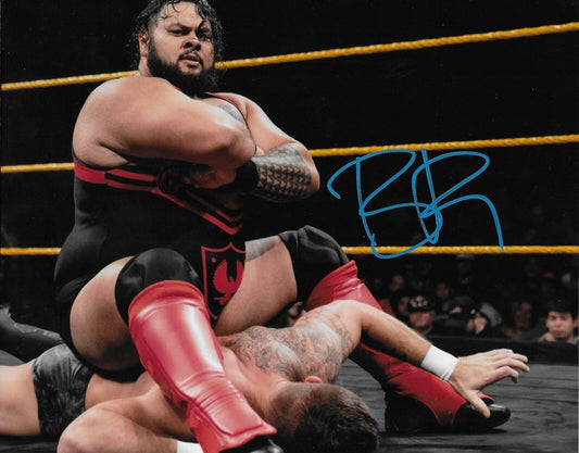 Photo autographiée de catch signée par Bronson Reed WWE 8x10 #2 Original