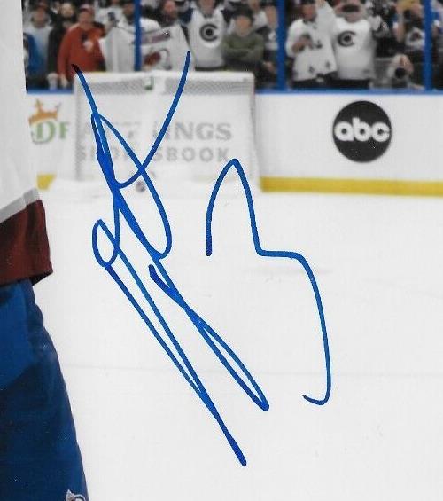 Autographed Colorado Avalanche Jack Johnson Stanley Cup 8x10 Photo #2 Original