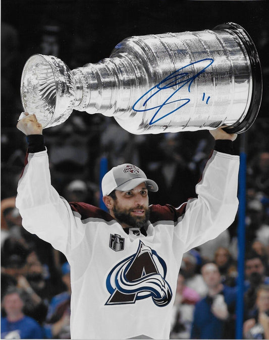 Autographed Colorado Avalanche Andrew Cogliano Stanley Cup 8x10 Photo Original