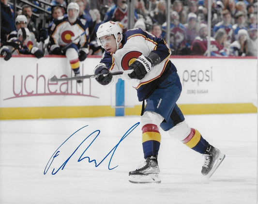 Autographed Colorado Avalanche Evan Rodrigues Signed  8x10 Photo #1 Original