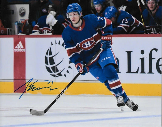Autographed Montreal Canadiens Jake Evans Signed 8x10 Photo #4 Original