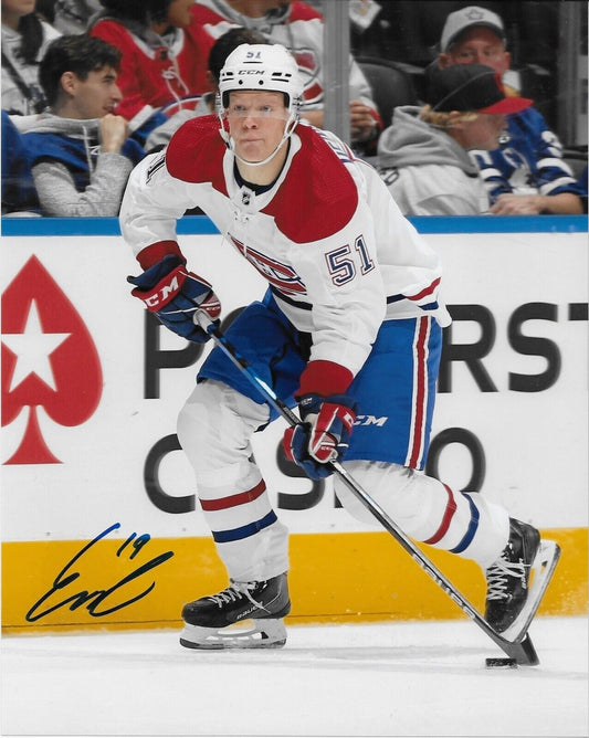 Autographed Montreal Canadiens Emil Heineman Signed 8x10 Photo #4 Original