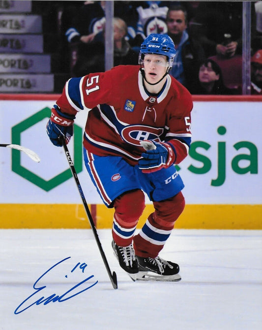 Autographed Montreal Canadiens Emil Heineman Signed 8x10 Photo #3 Original