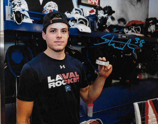Autographed Montreal Canadiens Strauss Mann Laval Rocket 8x10 Photo #1 Original