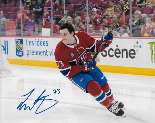 Signed Lucas Condotta Montreal Canadiens Autographed 8x10 Photo #1 Original