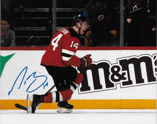 Autographed New Jersey Devils Nathan Bastian Signed 8x10 Photo #1 Original