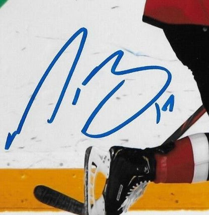 Photo 8x10 signée par Nathan Bastian des Devils du New Jersey #1 Original