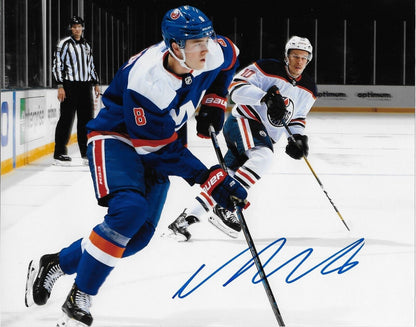 Autographed New York Islanders Noah Dobson Signed 8x10 Photo #1 Original