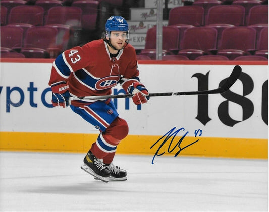 Autographed Montreal Canadiens Kale Clague Signed 8x10 Photo #1 Original