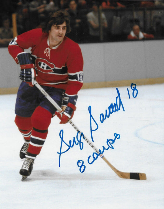 Autographed Montreal Canadiens Hall of Famer Serge Savard Signed 8x10 Photo #4