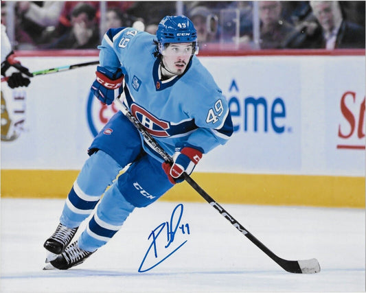 Photo 8x10 autographiée par Rafael Harvey Pinard des Canadiens de Montréal #3 Original