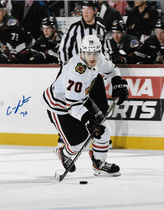 Signed Cole Guttman Chicago Blackhawks Autographed 8x10 Photo #2 Original