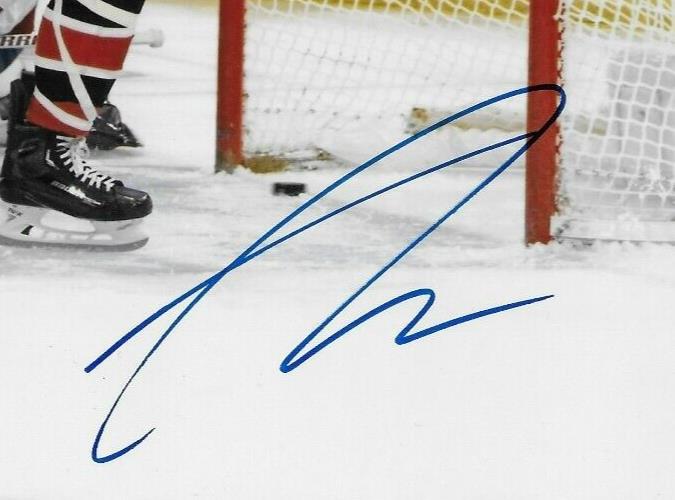 Photo autographiée 8x10 de Taylor Raddysh des Chicago Blackhawks #1 originale