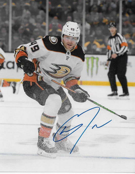 Signed Max Jones Anaheim Ducks Autographed 8x10 Photo #1 Original