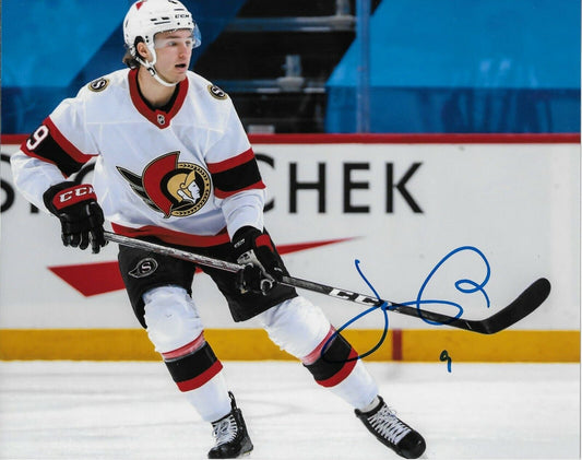 Photo autographiée 8x10 signée Josh Norris Sénateurs d'Ottawa #3 Original