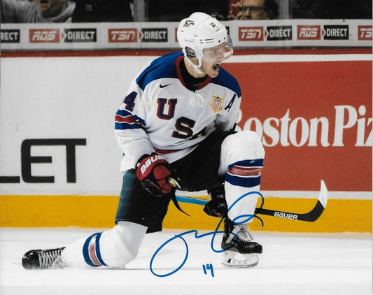 Signed Josh Norris Ottawa Senators Team USA Autographed 8x10 Photo #3 Original