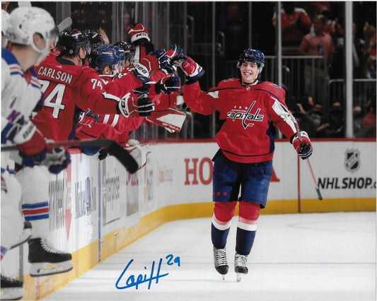 Signed Hendrix Lapierre Washington Capitals Autographed 8x10 Photo #1 Original