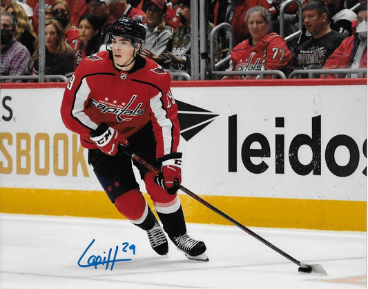 Signed Hendrix Lapierre Washington Capitals Autographed 8x10 Photo #8 Original