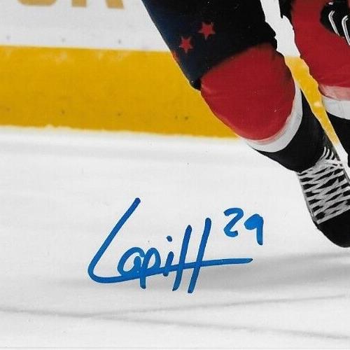 Signed Hendrix Lapierre Washington Capitals Autographed 8x10 Photo #8 Original