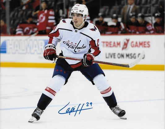 Signed Hendrix Lapierre Washington Capitals Autographed 8x10 Photo #7 Original