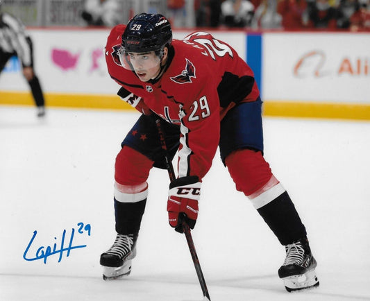 Photo autographiée 8x10 signée Hendrix Lapierre Washington Capitals #2 Original