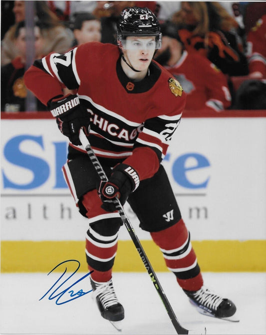 Signed Lukas Reichel Chicago Blackhawks Autographed 8x10 Photo #5 Original