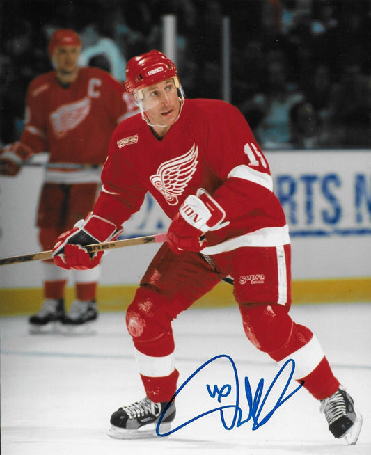 Signed Pat Verbeek Detroit Red Wings Autographed 8x10 Photo #1 Original