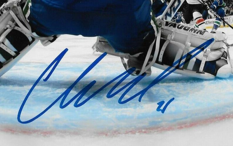 Photo autographiée 8x10 signée Cory Schneider Vancouver Canucks #2 Original