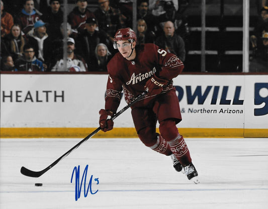 Signed Michael Kesselring Arizona Coyotes Autographed 8x10 Photo #1 Original
