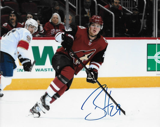 Signed Barrett Hayton Arizona Coyotes Autographed 8x10 Photo #2 Original