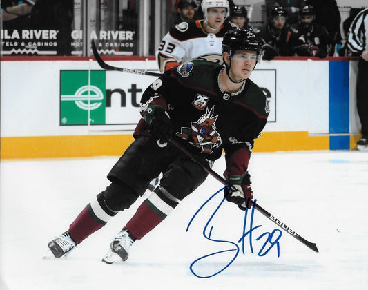Signed Barrett Hayton Arizona Coyotes Autographed 8x10 Photo #3 Original