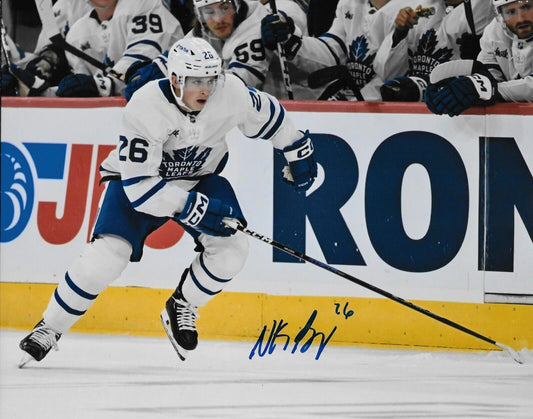 Signed Nick Abruzzese Toronto Maple Leafs 8x10 Photo #2 AHL Marlies Original