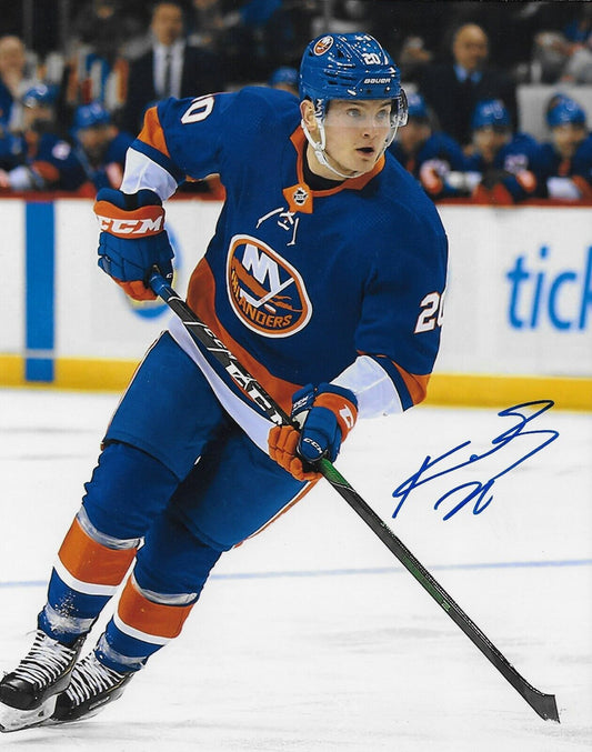 Signed Kieffer Bellows New York Islanders 8x10 Photo #1 AHL Marlies Original