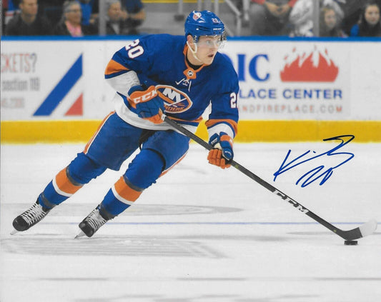 Signed Kieffer Bellows New York Islanders 8x10 Photo #2 AHL Marlies Original