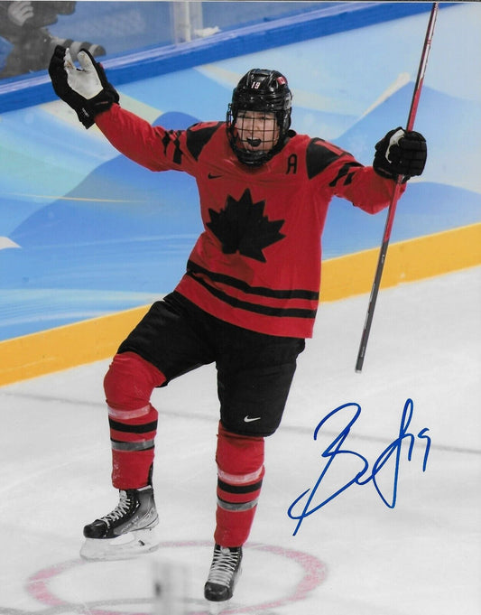 Autographed Brianne Jenner Team Canada Womens Hockey Olympics 8x10 Photo #6