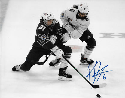 Signed Rebecca Johnston Team Canada Womens Hockey NHL All Star Game 8x10 Photo 4