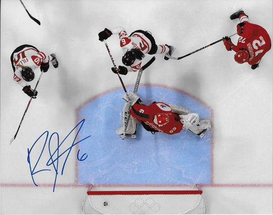 Signed Rebecca Johnston Team Canada Womens Hockey Olympics 8x10 Photo 7 Original