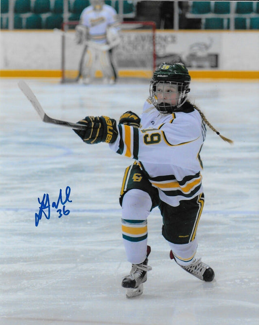 Photo originale signée Loren Gabel Clarkson, hockey féminin des Golden Knights, 8x10, n° 4